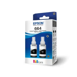 Tinta Epson Ecotank 664 - 2x Negro - T664120-2P Tinta Epson Ecotank 664 - 2x Negro - T664120-2P