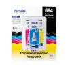 Tinta Epson T664 - 3 Botellas - Cian - Magenta - Amarillo - 70ML - T664520-3P