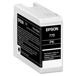 Tinta Epson UltraChrome PRO10 T770 - Negro Fotográfico - 25ml - T770120