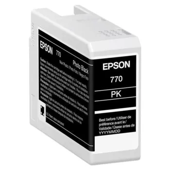 Tinta Epson UltraChrome PRO10 T770 - Negro Fotográfico - 25ml - T770120