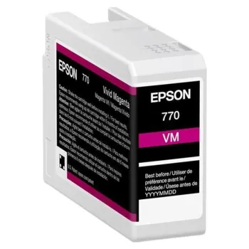Tinta Epson UltraChrome PRO10 T770 - Magenta Vivo - 25ml - T770320