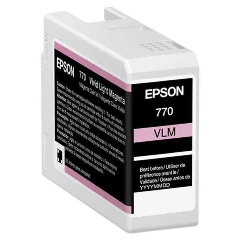 Tinta Epson UltraChrome PRO10 T770 - Magenta Claro - 25ml - T770620