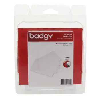 Tarjetas Evolis CBGC0030W - 30 Milésimas - para Badgy - 100 Piezas - CBGC0030W