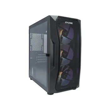Gabinete Gamer Evotec EV-1019 - Mini Torre - Micro ATX/Mini ITX - Panel Lateral - EV-1019