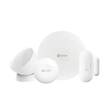 Kit de Seguridad Ezviz CS-B1 - Hub CS-A3 - Sensor PIR CS-T1C - Contacto Magnético CST2C - Botón inteligente CS-T3C - CS-B1