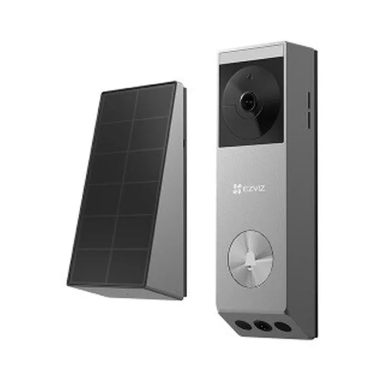 Timbre Ezviz CS-EP3X 3 MP con Batería Recargable, Panel Solar, Doble Lente y Audio Bidireccional IP65 - CS-EP3X