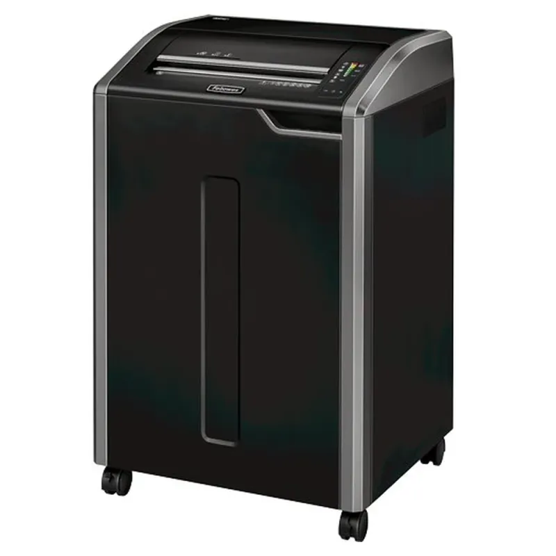 Trituradora Fellowes 485Ci - Corte Transversal - 28 Hojas - 35 Galones - Negra/ Gris - 38485