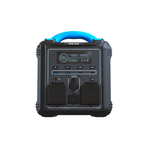 Estación de Carga Forza Power Technologies Titan FPP-T700 -700W - 551Wh - 2x USB-C - 2x USB-A - 2x Salidas AC - 3x Salidas CC - 1x Salidas DC - Negro/Azul - FPP-T700