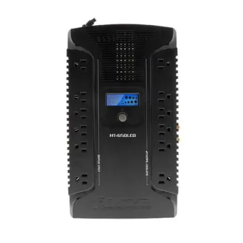 No Break Forza HT-650LCD - 650VA/390W - 12 Contactos NEMA 5-15R - Línea Interactiva - LCD - HT-650LCD