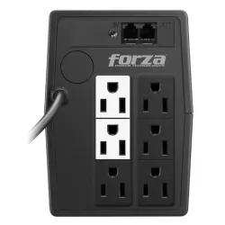 UPS Forza Power Technologies NT-511 - 500VA/250W - 6 Conectores - Línea Interactiva - NT-511 UPS Forza Power Technologies NT-511 - 500VA/250W - 6 Conectores - Línea Interactiva - NT-511