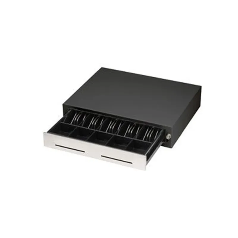 Cajón de Dinero Front 410 - 5 Billetes - 8 Monedas - Negro - CDFR410G58-B