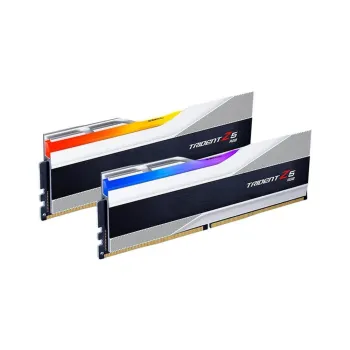 Memoria RAM G.Skill Trident Z5 RGB - DDR5 - 64GB (2x32GB) - 6400MHz - UDIMM - Plata - Para PC - F5-6400J3239G32GX2-TZ5RS