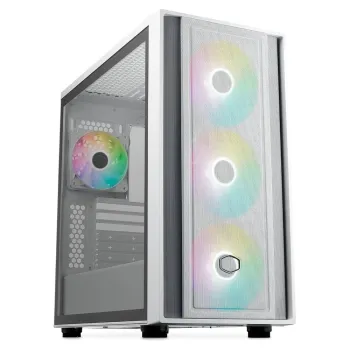 Gabinete Gaming Cooler Master Masterbox 600 Argb (Mb600-Kgnn-S00) - Color Blanco - 884102119224