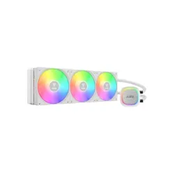 Enfriamiento Líquido Gamdias AURA GL360 V2 WH - 3 Ventiladores - 1800 RPM - ARGB - Blanco - GD-AURA GL360 V2 WH