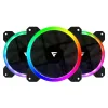 Kit de Ventiladores Game Factor Optical - 120mm - 12V - 1500 RPM - RGB - FKG400