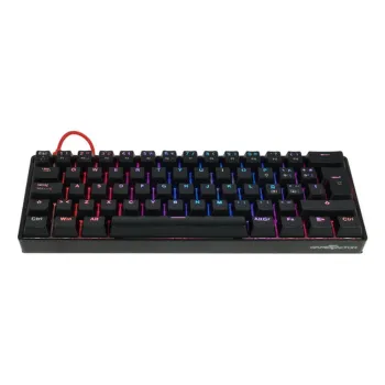 Teclado Gamer Game Factor KBG560 - Alámbrico - Español - RGB - Gateron rojo o azul - KBG560-BL