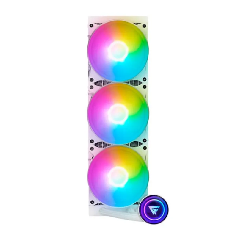 Enfriamiento Líquido Game Factor LQG700 - 3 Ventiladores - 2550 RPM - ARGB - Blanco - LQG700-WH