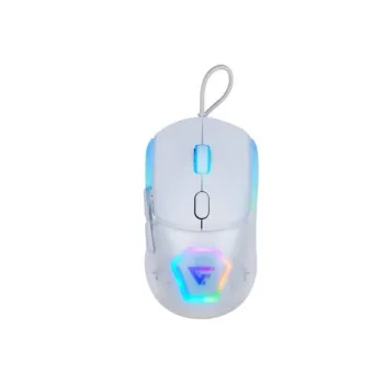 Mouse Gamer Game Factor MOG530 - Alámbrico - USB - RGB - Blanco - MOG530-WH