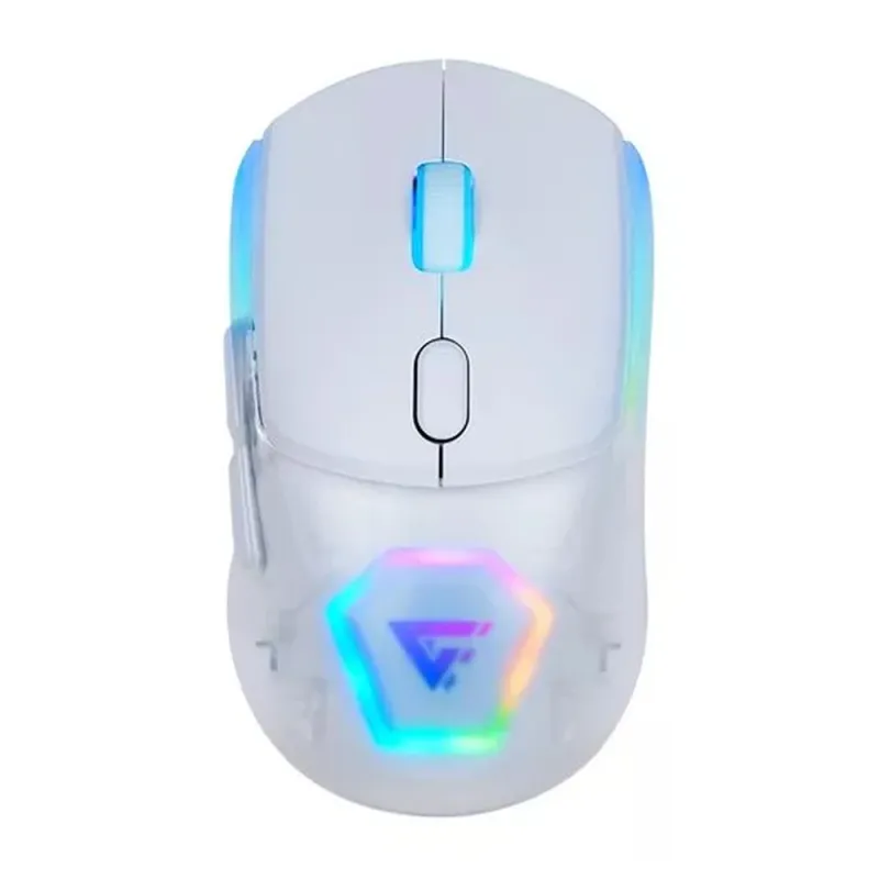 Mouse Gamer Game Factor MOW700 - Inalámbrico - RGB - Blanco - MOW700-WH