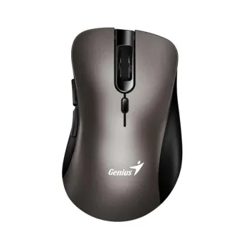 Mouse Genius Ergo 8100S - Inalámbrico - USB - 6 Botones - Titanio - 31030040402