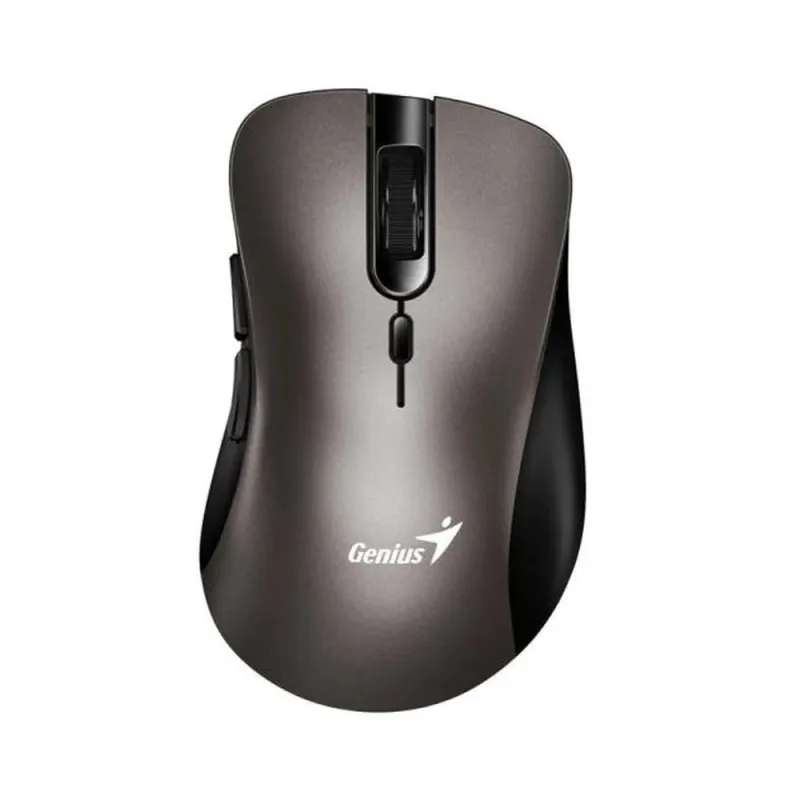 Mouse Genius Ergo 8100S - Inalámbrico - USB - 6 Botones - Titanio - 31030040402