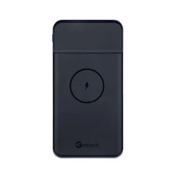 Cargador Inalámbrico Getttech GBN-P10MP-01 - 10000 mAh - MagSafe - USB- Negro - GBN-P10MP-01