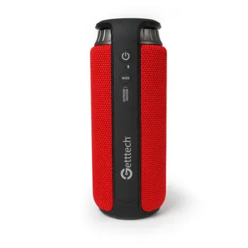 Bocina Getttech Soundcup Beat - Inalámbrica - Bluetooth - USB - 4000mAh - IPX4 - Rojo - GBS-31504R