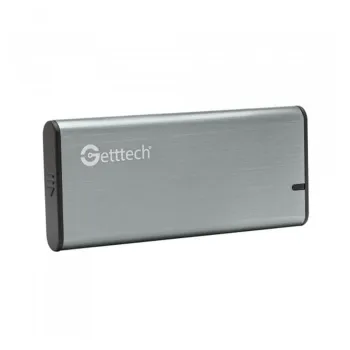 Gabinete Getttech GCE-M231-01 - 2.5" - USB 3.0 - SSD - Plata - GCE-M231-01