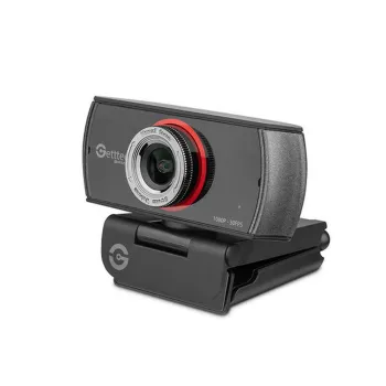 Cámara Web Getttech GPW-FHDMF-G1 - Full HD - Micrófono - Negro - GPW-FHDMF-G1