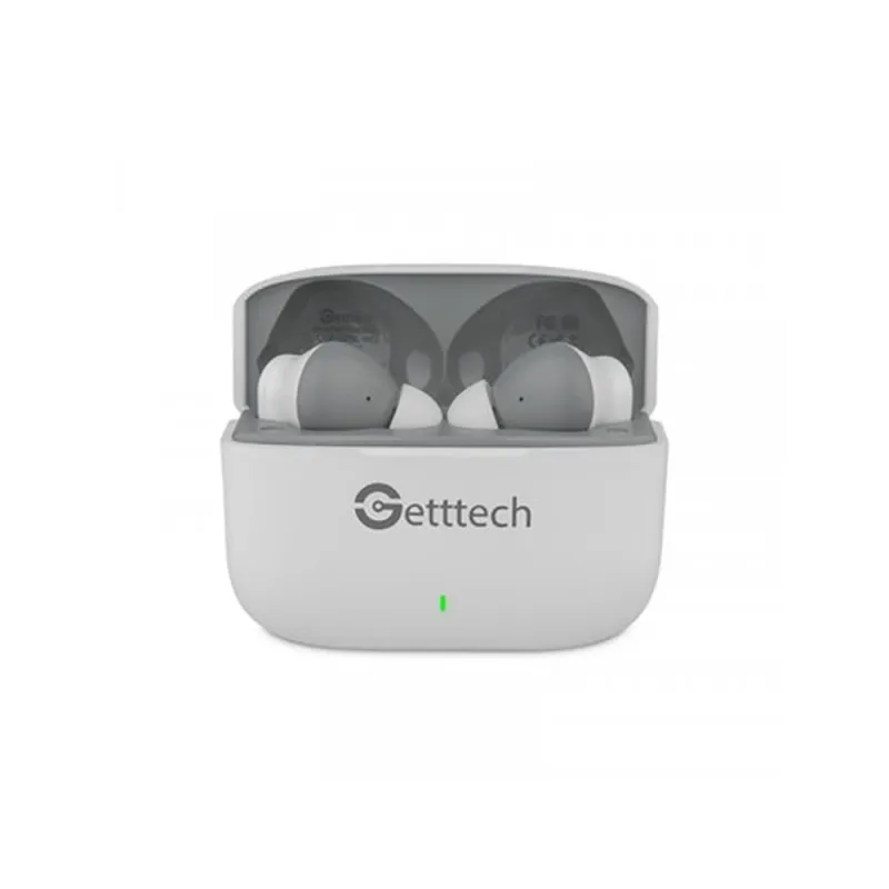Auriculares Getttech GUE-T8PBL-WG - Inalámbricos - Estuche de Carga - Gris - GUE-T8PBL-WG