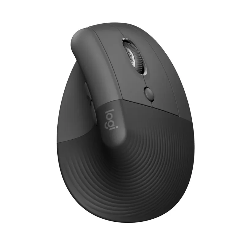 Mouse Logitech Lift Vertical - Inalámbrico - 6 Botones - Grafito - 910-006466