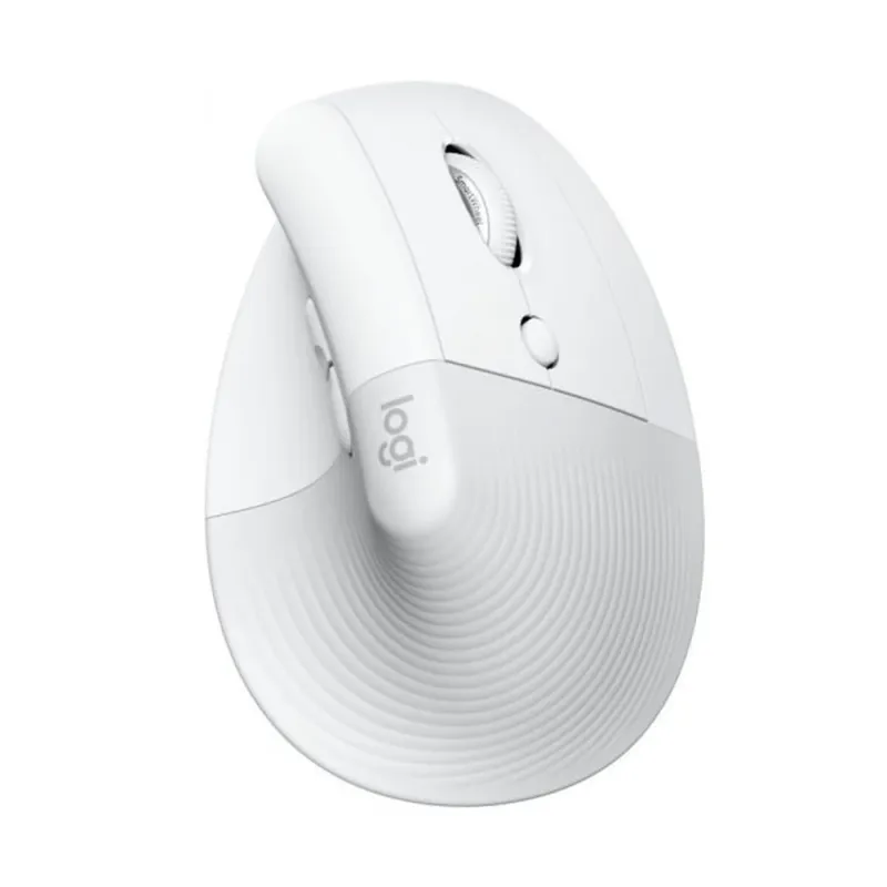 Mouse Logitech Lift Vertical - Inalámbrico - 6 Botones - Blanco - 910-006469
