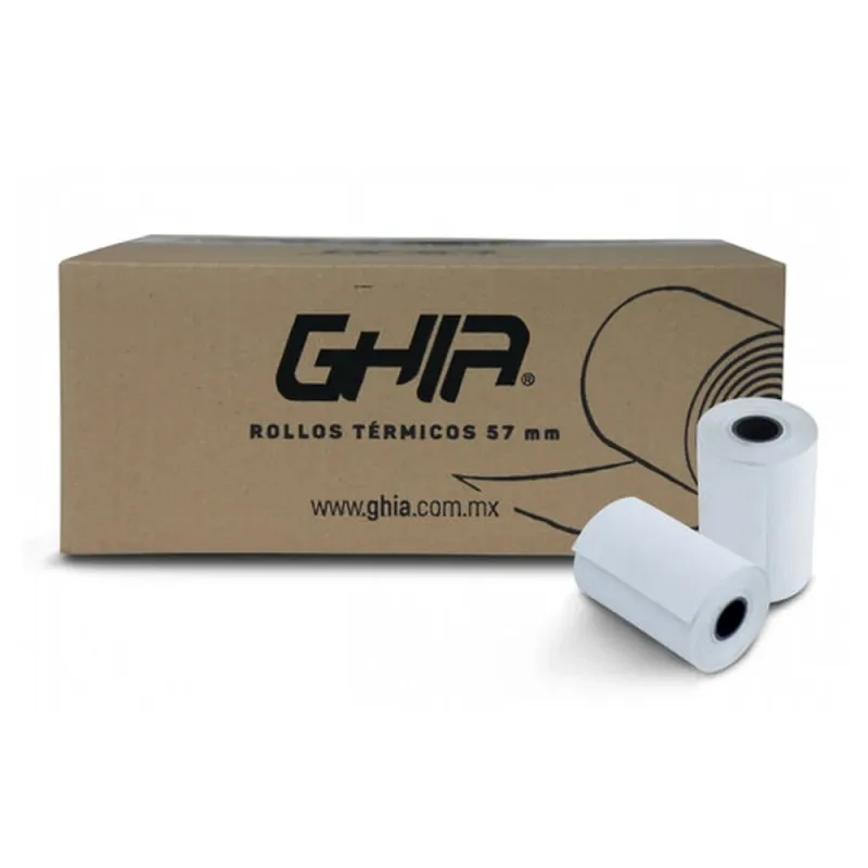 Rollo de Papel GHIA CTG574N - 57mm x 40mm - 50 Piezas - CTG574N