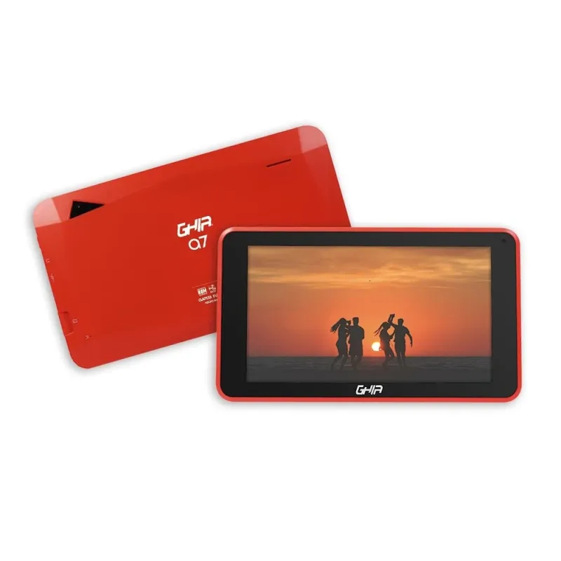 Tablet GHIA A7 - 7" - Quad-Core - 2GB - 32GB - Cámaras 0.3MP/2MP - Android - Rojo - GA7133R3