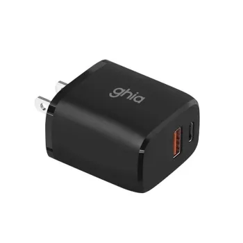 Cargador de Pared GHIA GAC-243 - USB-C - 20W - Negro - GAC-243