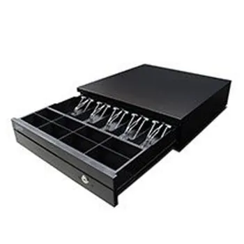 Cajón de Dinero GHIA GCD581 - 5 Billetes - 8 Monedas - Negro - GCD581