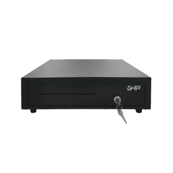 Cajón de Dinero GHIA GCD583 - 5 Billetes - 8 Monedas - Negro - GCD583