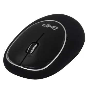 Mouse GHIA GT100NN - Inalámbrico - USB - Negro - GT100NN