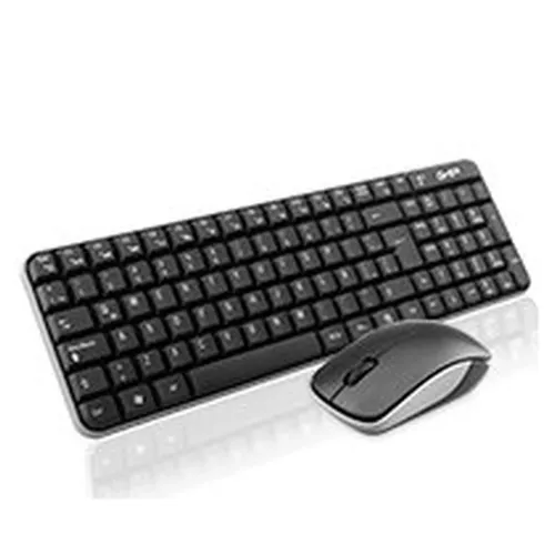 Kit de Teclado y Mouse GHIA GT4000BG - Inalámbrico - Español - Negro/gris - GT4000BG