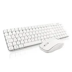 Kit de Teclado y Mouse GHIA GT4000WG - Inalámbrico - USB - Español - Blanco - GT4000WG