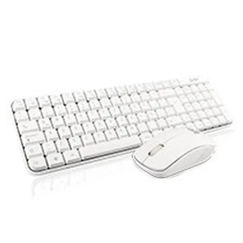 Kit de Teclado y Mouse GHIA GT4000WG - Inalámbrico - USB - Español - Blanco - GT4000WG