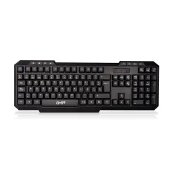 Teclado GHIA GTA50 - Alámbrico - USB - Español - Multimedia - Negro - GTA50