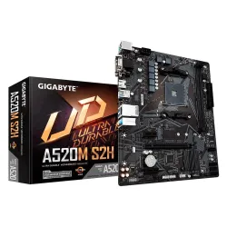 Tarjeta Madre Gigabyte A520M S2H - Socket AM4 - 2xDDR4 - 2133/3200/5000(O.C.) MHz - HDMI - VGA - DVI-D - M.2 - USB 2.0/3.2 - Micro ATX - A520M S2H Tarjeta Madre Gigabyte A520M S2H - Socket AM4 - 2xDDR4 - 2133/3200/5000(O.C.) MHz - HDMI - VGA - DVI-D - M.2 - USB 2.0/3.2 - Micro ATX - A520M S2H