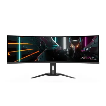 Monitor Gamer Gigabyte AORUS CO49DQ - 39" - DQHD - 144Hz - HDMI - DisplayPort - Curvo - AORUS CO49DQ SA1