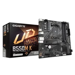 Tarjeta Madre Gigabyte B550M K - Socket AM4 - 4x DDR4 - 2133/3200/4733(O.C.)MHz - HDMI - DisplayPort - USB 2.0/3.2 - Micro ATX - B550M K Tarjeta Madre Gigabyte B550M K - Socket AM4 - 4x DDR4 - 2133/3200/4733(O.C.)MHz - HDMI - DisplayPort - USB 2.0/3.2 - Micro ATX - B550M K
