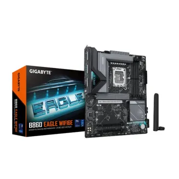 Tarjeta Madre Gigabyte B860 EAGLE WIFI6E - Socket LGA 1851 - 4xDDR5 - 5600/6400/9066(O.C)MHz - HDMI - DisplayPort - USB - ATX - B860 EAGLE WIFI6E