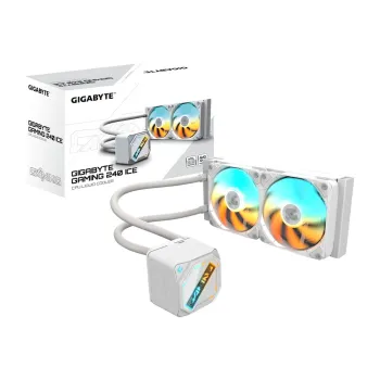 Enfriamiento Líquido Gigabyte GAMING 240 ICE - 2 Ventiladores - 2200RPM - Blanco - GP-GIGABYTE GME 240I
