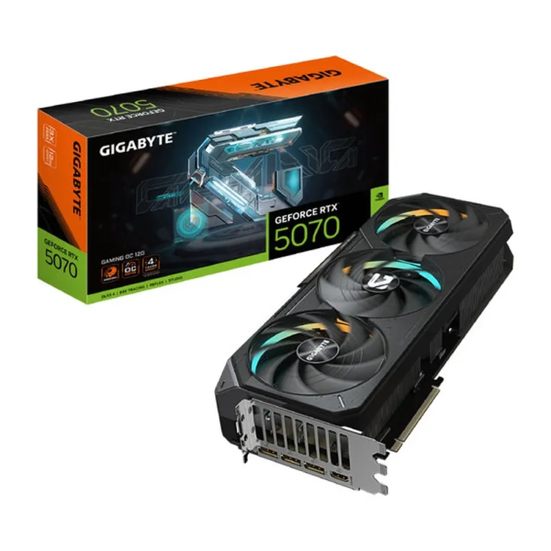 Tarjeta de Video Gigabyte GeForce RTX 5070 Ti GAMING OC - 16GB - 256-bit - PCI-E 5.0 - GDDR7 - HDMI - DisplayPort - GV-N507TGAMING OC-16GD