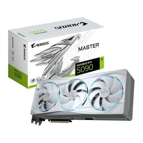 Tarjeta de Video Gigabyte AORUS GeForce RTX 5090 MASTER ICE - 32GB - 512-bit - PCI-E 5.0 - GDDR7 - HDMI - DisplayPort ¡Cómpralo y llévate Borderlands 4 Standard Edition! Un código por cliente - GV-N5090AORUSM ICE-32GD Tarjeta de Video Gigabyte AORUS GeForce RTX 5090 MASTER ICE - 32GB - 512-bit - PCI-E 5.0 - GDDR7 - HDMI - DisplayPort ¡Cómpralo y llévate Borderlands 4 Standard Edition! Un código por cliente - GV-N5090AORUSM ICE-32GD