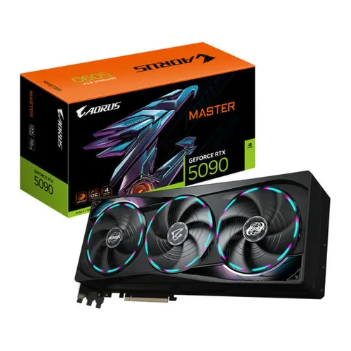 Tarjeta de Video Gigabyte AORUS GeForce RTX 5090 MASTER 32G - 32GB - 512-bit - PCI-E 5.0 - GDDR7 - HDMI - DisplayPort ¡Cómpralo y llévate Borderlands 4 Standard Edition! Un código por cliente - GV-N5090AORUS M-32GD Tarjeta de Video Gigabyte AORUS GeForce RTX 5090 MASTER 32G - 32GB - 512-bit - PCI-E 5.0 - GDDR7 - HDMI - DisplayPort ¡Cómpralo y llévate Borderlands 4 Standard Edition! Un código por cliente - GV-N5090AORUS M-32GD